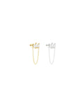 Indie flatback piercing med kæde – Lilu Studio