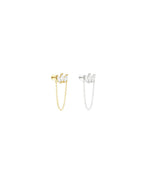 Indie flatback piercing med kæde – Lilu Studio