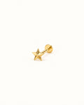 Polaris stjernepiercing med flat back