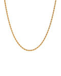 Ane guldbelagt rope chain halskæde – Lilu Studio