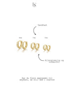 mini guldbelagte hoops 5 mm