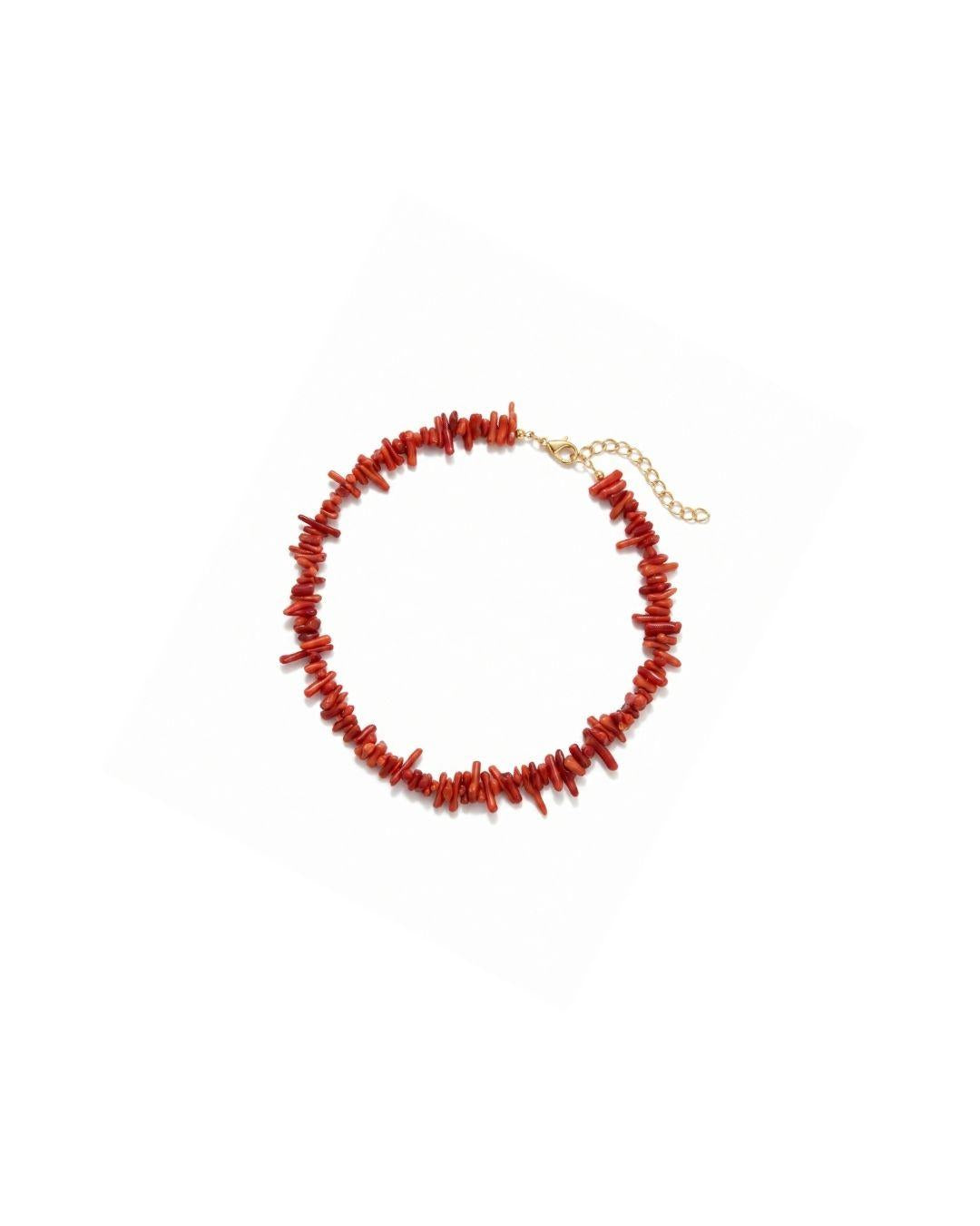 Rød koral armbånd — Positano