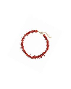 Rød koralsten armbånd — Positano