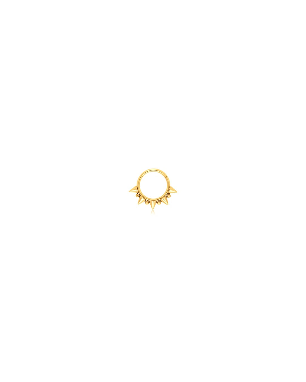 Roxanne daith ring med clicker luk i guld G23 titanium