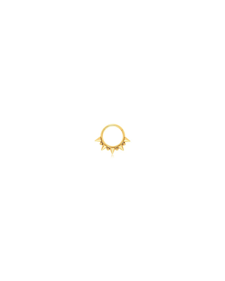 Roxanne daith ring med clicker luk i guld G23 titanium