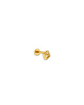 Rudeformet flatback piercing med zirkon – Lilu Studio