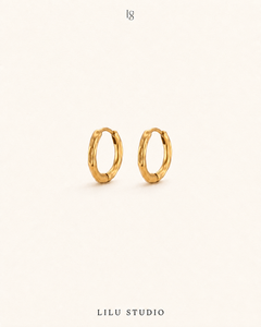 Øreringe hoops molten mini — Runa