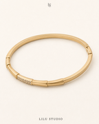 Bangle armbånd slim segmenteret – Signe