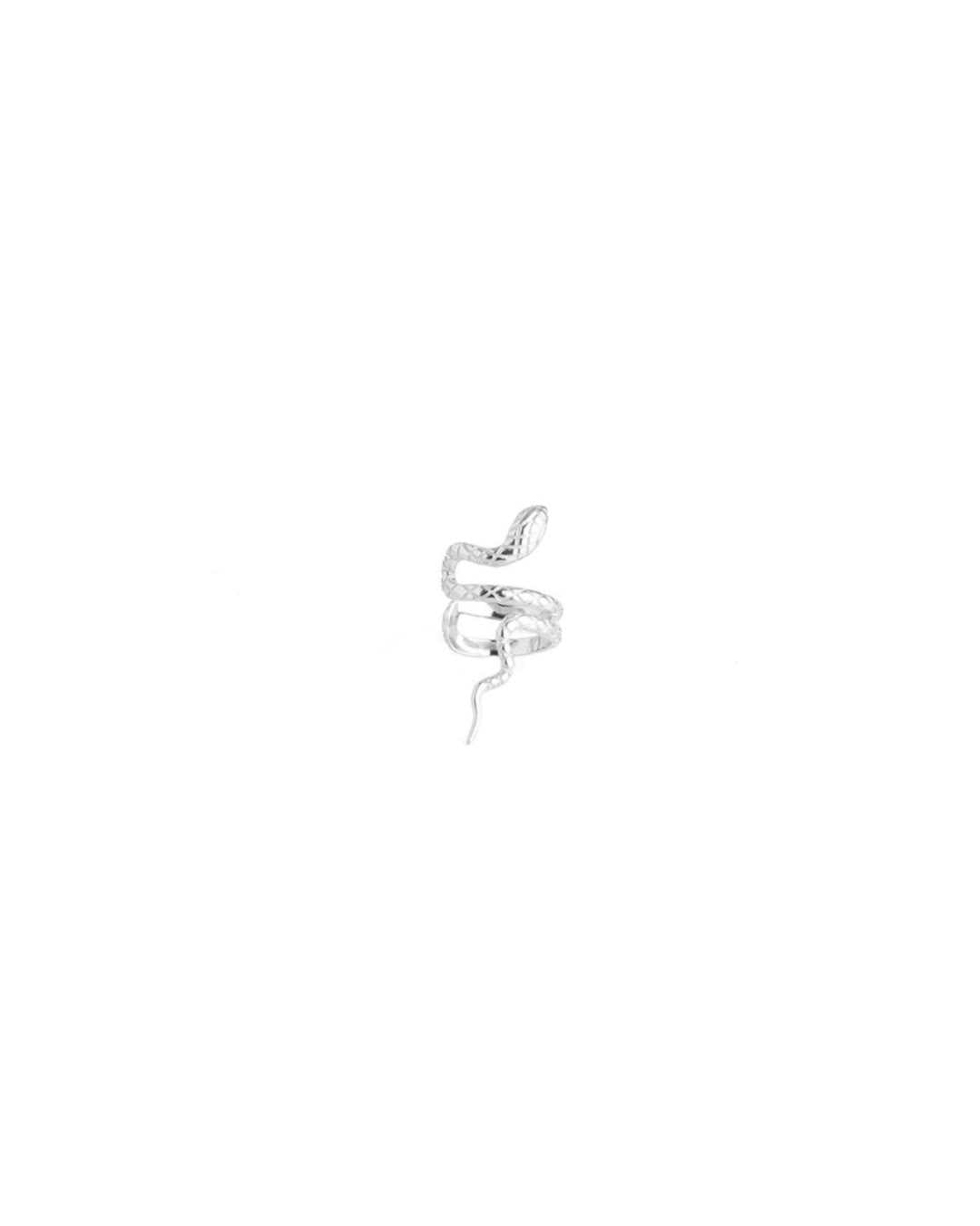 Viper sølvbelagt slange ear cuff