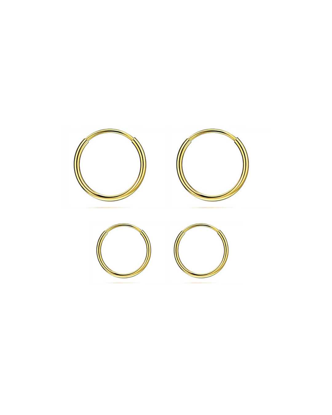 Sofia tynde øreringe  hoops – Lilu Studio