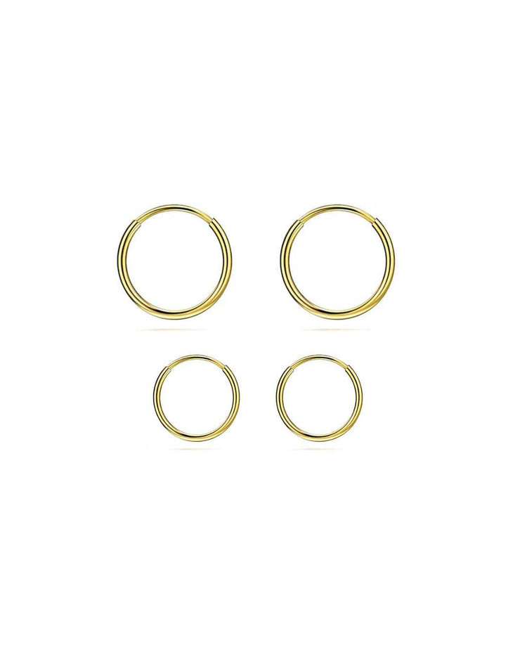 Sofia tynde øreringe  hoops – Lilu Studio