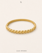 Bangle armbånd snoet forgyldt – Tove