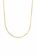 Ila guldbelagt tynd minimalistisk box chain halskæde – Lilu Studio